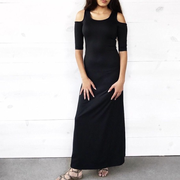 Cold Shoulder Maxi - Picture 3 of 5